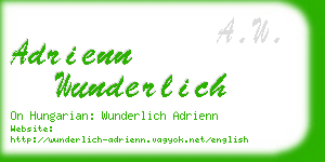 adrienn wunderlich business card